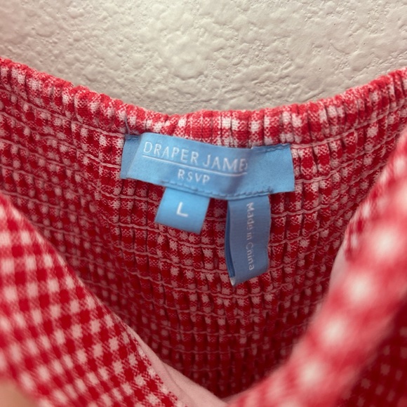 SOLD ♥️ Draper James RSVP Red Gingham Bow Strap Tomato Girl - Picture 5 of 5
